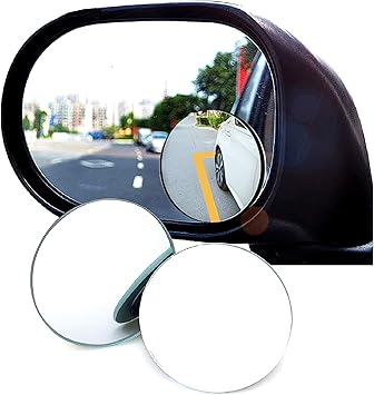 Car Round Mirror Rear View Blind Spot Wide-angle Lens – 2 Pcs